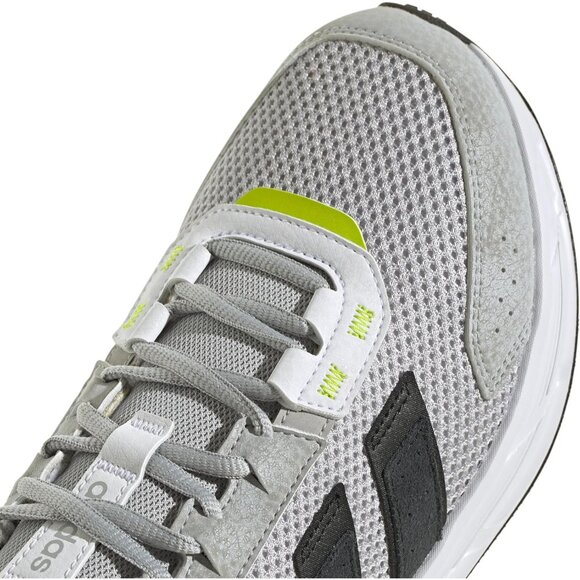 ⚡Adidas Men Grey/Black/Solar Slime Imported Rubber Lace Closure Fashion Sneaker - Picture 7 of 8